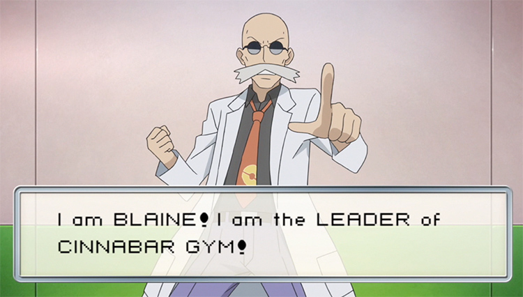 Blaine from Pokémon Origins anime