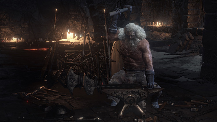 Blacksmith Andre Dark Souls 3 character