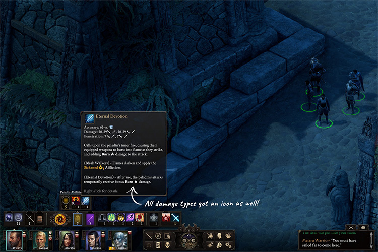 Enhanced User Interface Pillars of Eternity II Mod