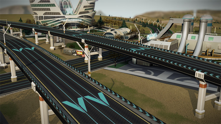 UniDirectional Networks SimCity 2013 Mod