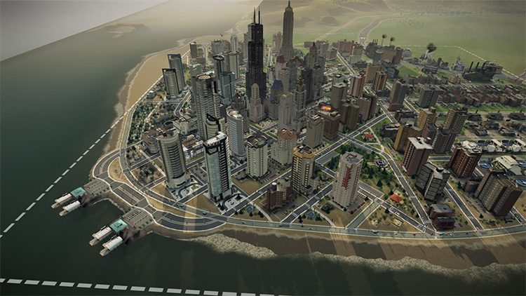 Coastline and Waterways Tools SimCity 2013 Mod