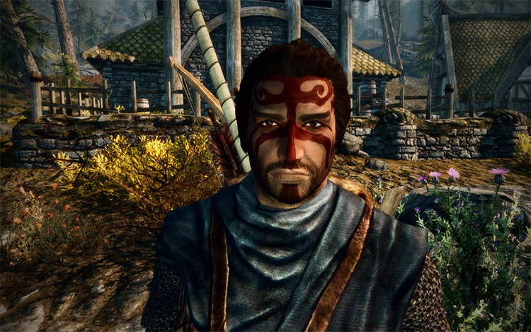 Morrowind Warpaints in Skyrim