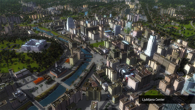 Ljubljana Cities in Motion 2 Mod Map