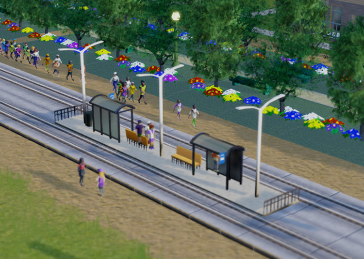 Public Transport Stops SimCity 2013 Mod