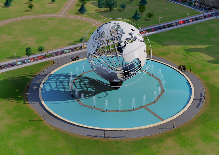 The Unisphere SimCity 2013 Mod