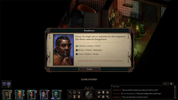 Alternate Class Features Pillars of Eternity II Mod