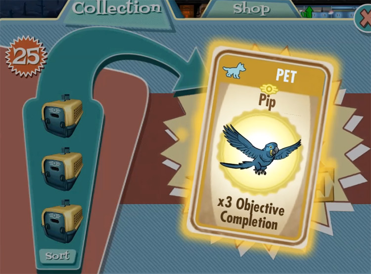 Pip – Vault-Tec Parrot from Fallout Shelter