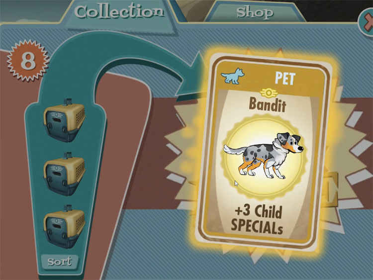 Bandit – Australian Shepherd from Fallout Shelter