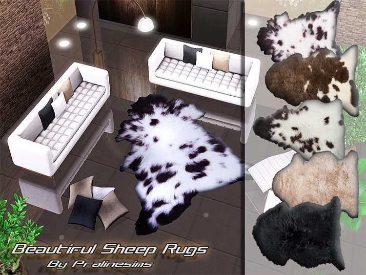 Beautiful Sheep Rugs for TS4