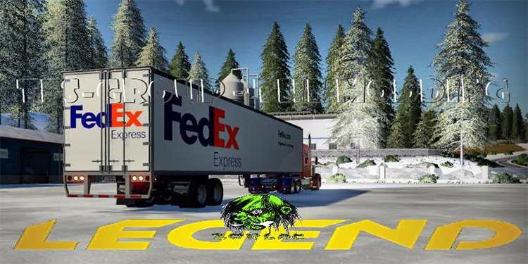 FedEx Trailer Mod for FS19